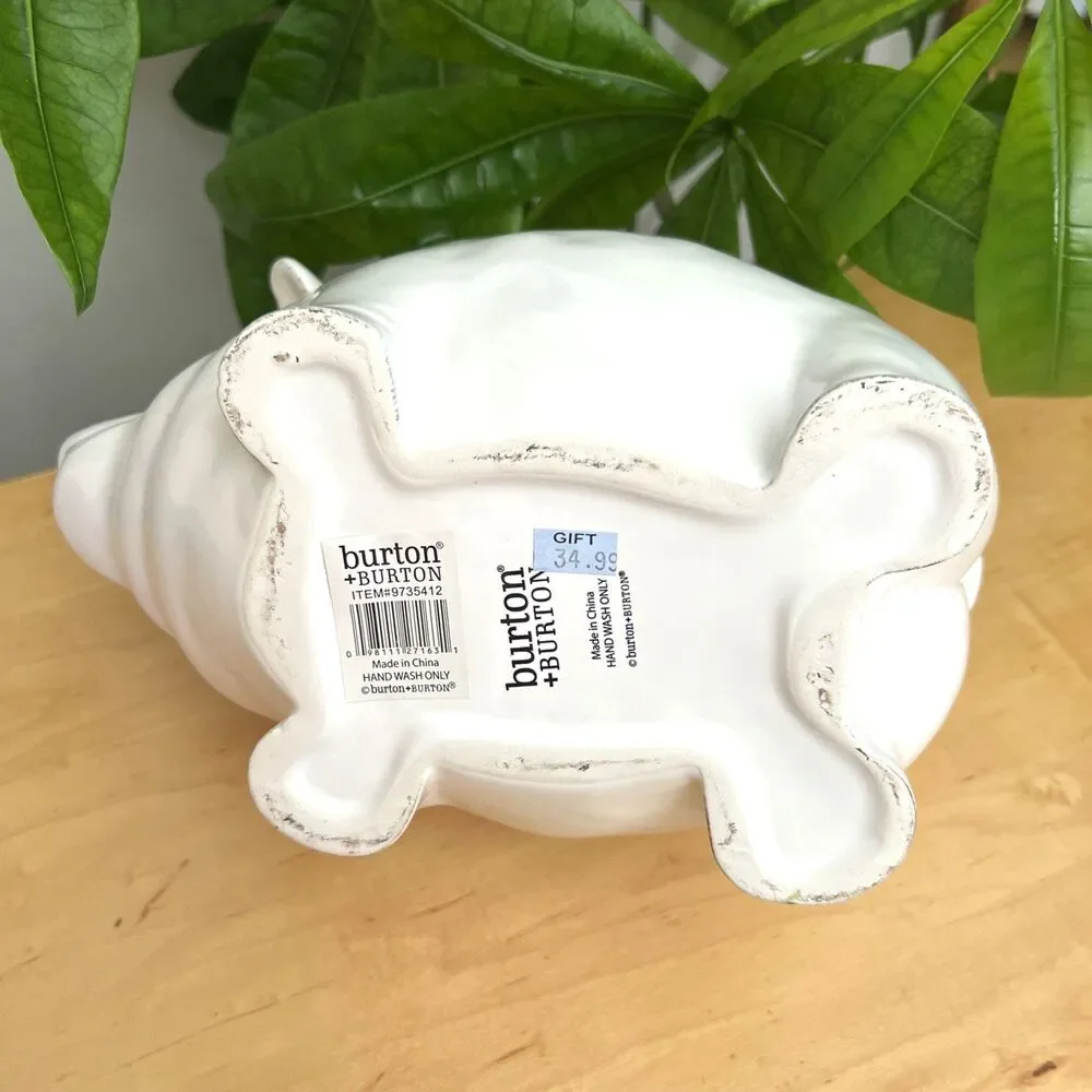 Burton Lidded Pig Tureen Ceramic Covered Bowl Dish